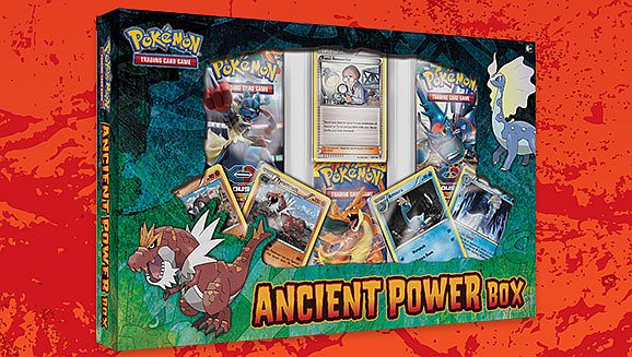 Pokemon Box: Ancient Power Box - 3 Boosters og 5 Foil Promos