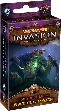 Warhammer Invasion LCG Expansion - The Bloodquest Cycle 5/6: Portent of Doom Battle Pack - Fantasy Flight Games