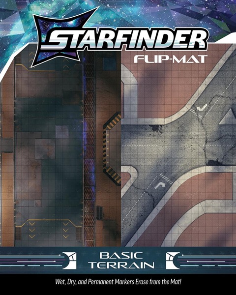 Starfinder Flip-Mat: Basic Terrain - Tabletop Måtte #PZO21001FM