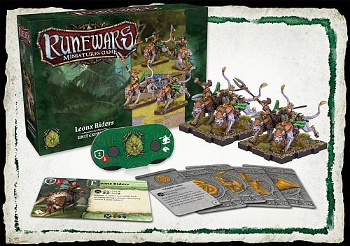 Runewars: The Miniatures Game -  Latari Unit Expansion: Leonx Riders - Fantasy Flight Games