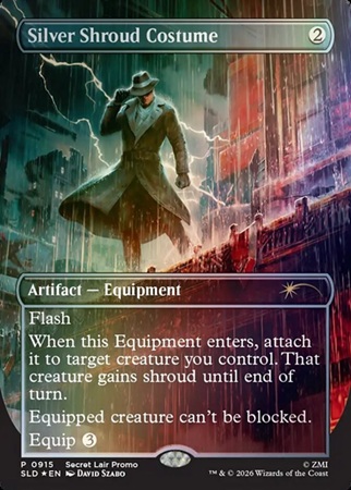 Silver Shroud Costume - Foil (Secret Lair Drop Series (2026): The Rad Superdrop: Secret Lair x Fallout)