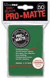 50 lommer - Ultra Pro - PRO-Matte: Green (GrÃ¸nne) (HÃ¸j kvalitet) - Non-Glare - Professional Sleeves #82652