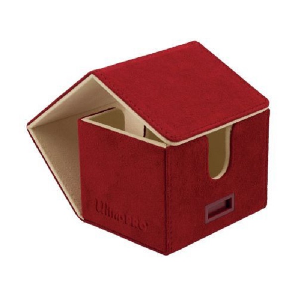Se Deck Box - Deluxe Alcove Edge: Vivid Red - Ultra Pro #15930 hos Kelz0r.dk
