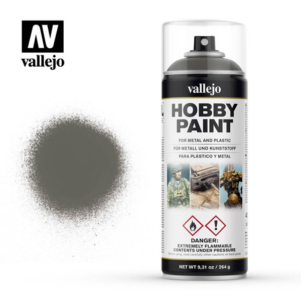 Se Vallejo - Hobby Paint Primer Sprays: German Field Grey - 400ml hos Kelz0r.dk