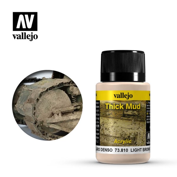 Billede af Vallejo - Weathering Effects: Light Brown Mud (40 ml.)