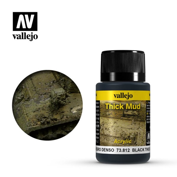 Se Vallejo - Weathering Effects: Black Mud (40 ml.) hos Kelz0r.dk