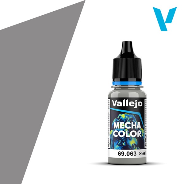 Vallejo - Mecha Airbrush Color: Metallic - Steel - 18ml