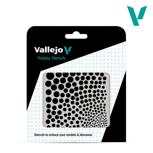 Vallejo - Hobby Stencils: Circle Textures (125x125mm)