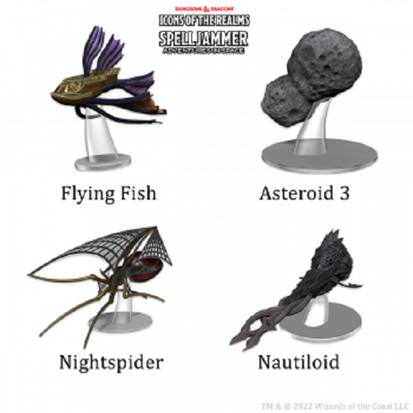 D&D - Fantasy Miniatures - Icons of the Realms: Spelljammer: Adventures in Space - Ship Scale - Wildspace Ambush #WZK96177