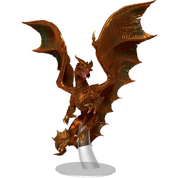 Billede af D&D - Fantasy Miniatures - Icons of the Realms: Metallic Dragons - Adult Copper Dragon