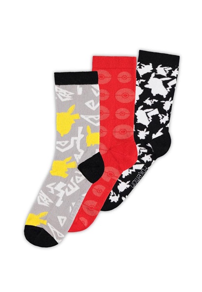 Pokémon - Socks 3-Pack - Size: 39-42